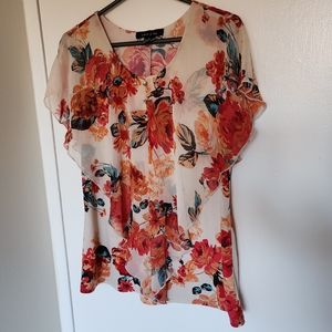 Adele & May Size Small cute floral shirt